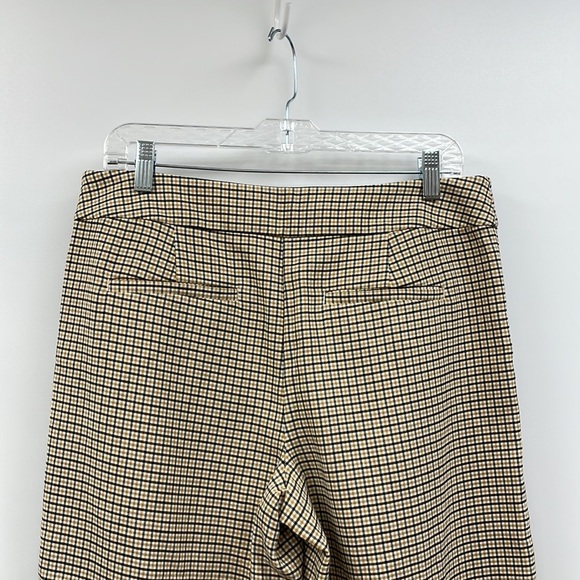 Ann Taylor LOFT Plaid High Rise Wide Leg Trouser Crop Pant Preppy Academia 6 - Picture 8 of 11